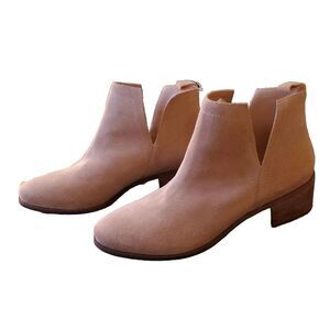 COCONUTS‎ BY MATISSE CARUSO Brown Tan Suede Leather Booties US 9.5 NEW